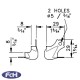 Small 2 Leg Nickel Corners - 29mm x 29mm - Pack of 4